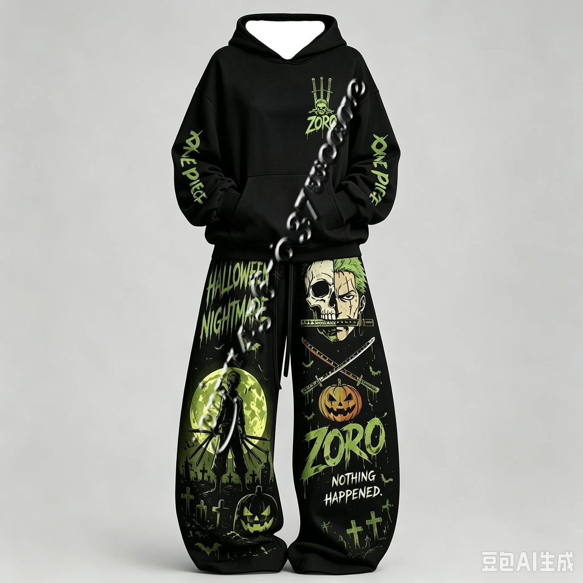 One Piece Oversized Hoodie and Pants Set | Unisex