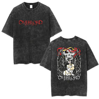 Albedo Overlord Vintage Washed T-Shirt Anime Graphic Tee