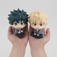 A highly detailed 18cm My Hero Academia Anime Figure made of PVC, featuring action poses of All Might, Deku, and Bakugo for collectors.