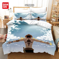 One Piece Luffy Anime Bedding Set Duvet Cover single double large bedroom decoration gift