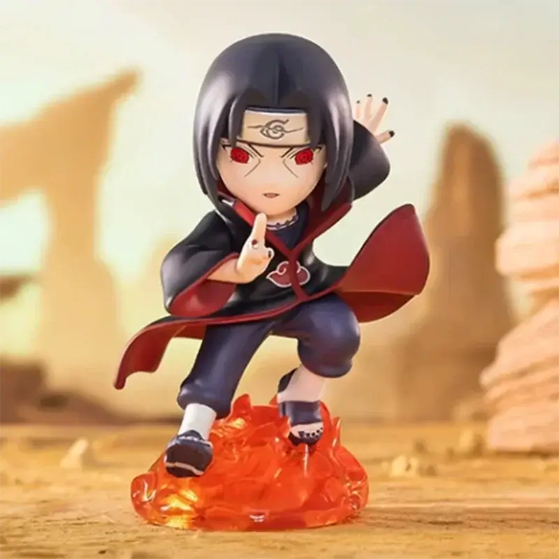 A cute Naruto Pop Mart Blind Box from the Ninkai Taisen Series featuring a collectible chibi anime desktop decoration model.