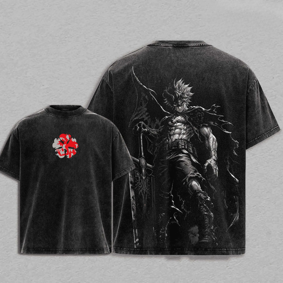 Asta Black Clover Manga T-Shirt | Vintage Harajuku Tee