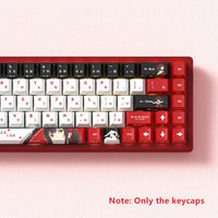 Cherry Profile Anime Japanese PBT Keycaps Side-Engraved full 129 key set mechanical keyboard