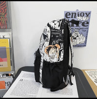 One Piece Luffy Anime Backpack school laptop travel bag men women bold print gift