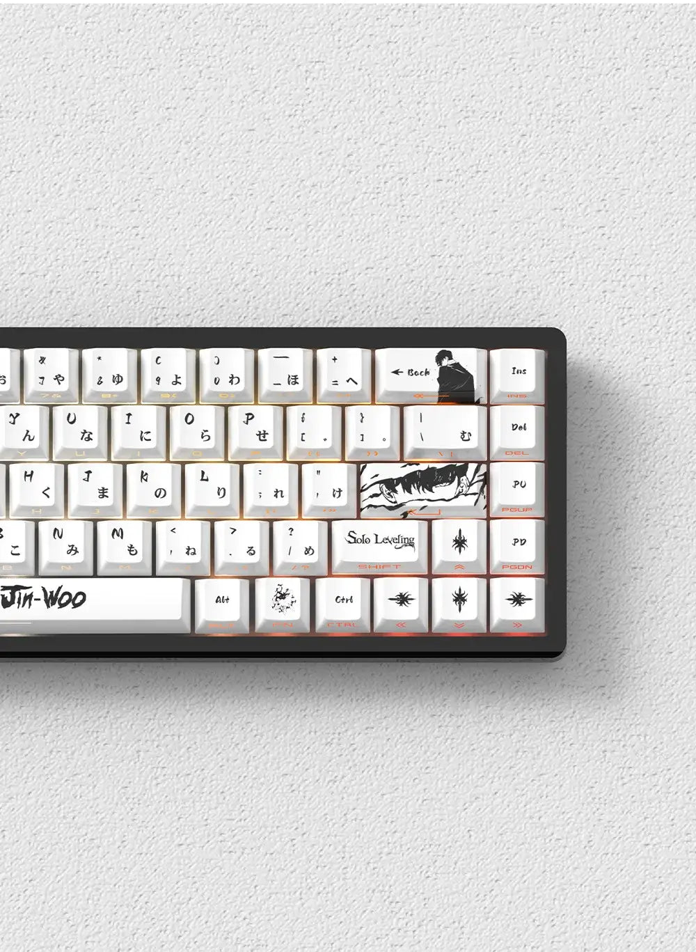 Miyu 129-Key OEM PBT Translucent Keycaps side-engraved 5-side thermal sublimation custom mechanical keyboard