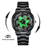 VA VA VOOM Racing Series Watch creative spinning dial stainless steel waterproof sports quartz watch for men
