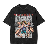 Eustass Kid One Piece Washed T-Shirt | Vintage Streetwear