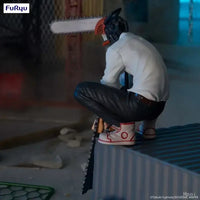 A posable Chainsaw Man Denji Figure and Power action model (1560) made of PVC, featuring interchangeable parts for an adult collectible display.