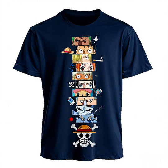 Luffy Zoro Ace T-Shirt One Piece Vintage Harajuku Streetwear