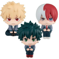A highly detailed 18cm My Hero Academia Anime Figure made of PVC, featuring action poses of All Might, Deku, and Bakugo for collectors.