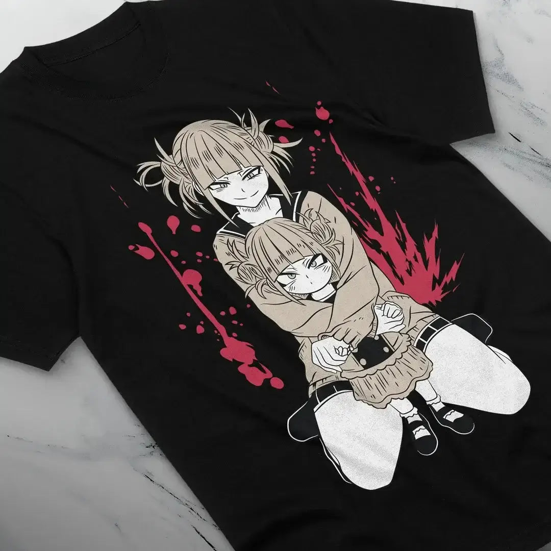A stylish Vintage Anime T-Shirt for women featuring the Girls Are Cute graphic print, designed in a retro Harajuku aesthetic.