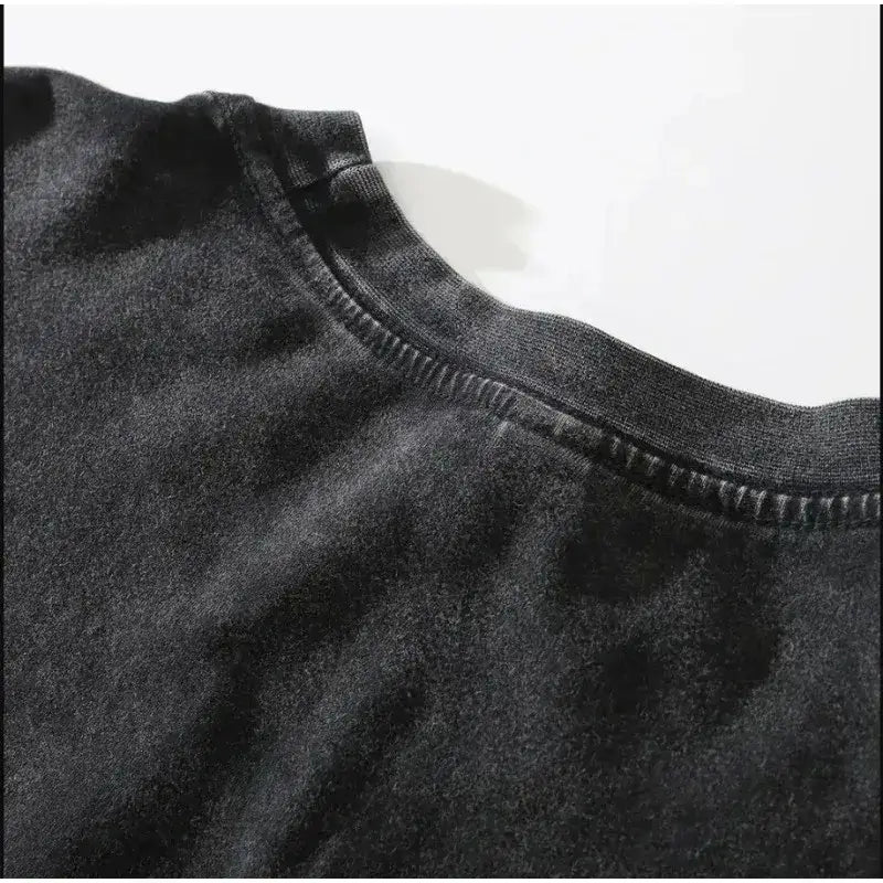 Dark Manga Pattern T-Shirt styled with black denim and boots for an alternative anime streetwear outfit