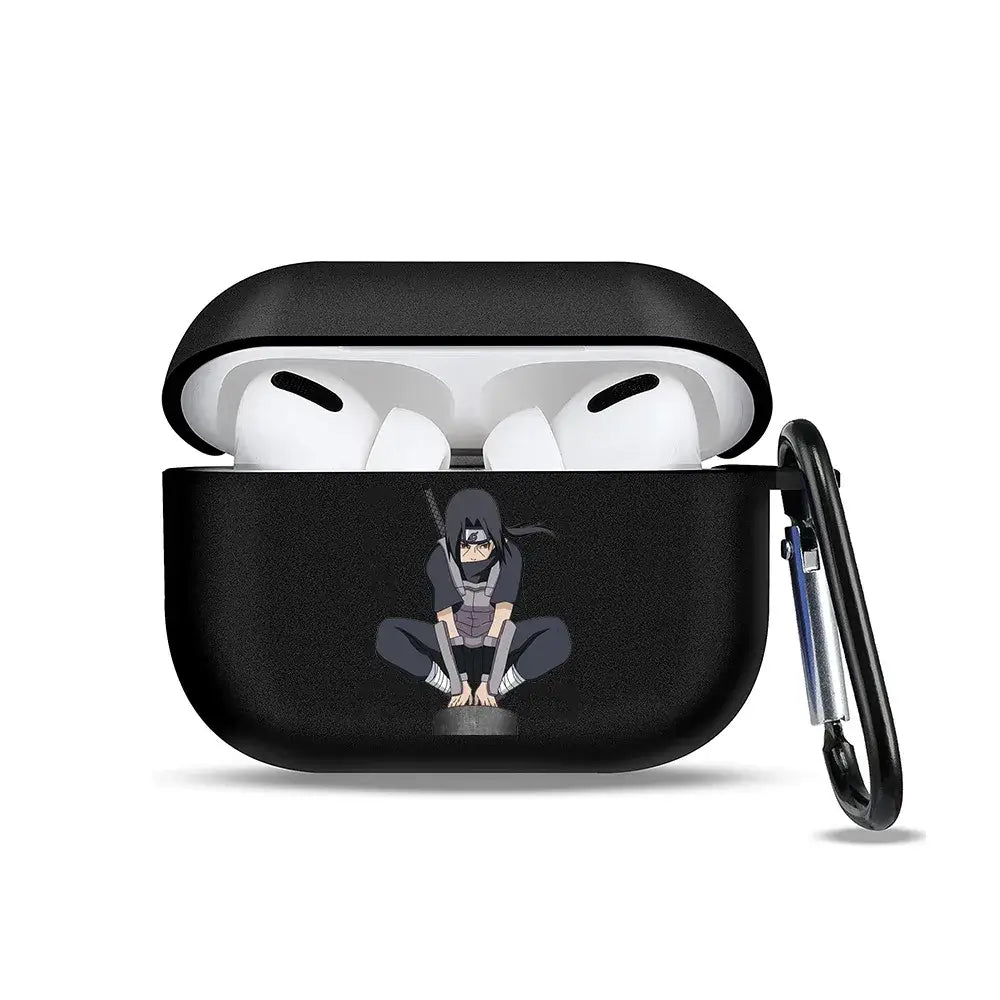 Naruto Itachi AirPods Case Soft Anime Cover TPU cartoon Uchiha Itachi Gaara Akatsuki character figure protective case fits AirPods 1 2 3 Pro Pro2