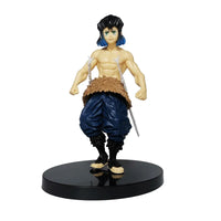 High-quality Demon Slayer Figures featuring Tanjiro Kamado, Nezuko, Zenitsu, and Inosuke in dynamic action poses for anime collection.