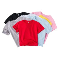 A cute unisex One Piece Anime Cotton T-shirt with a cartoon print, ideal as a summer fashion gift for boys and women.