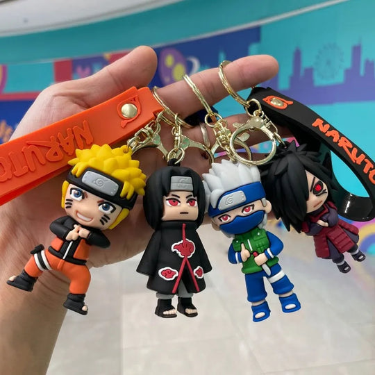 Naruto Kakashi Anime Character Keychain cartoon pendant bag car key decoration fan gift