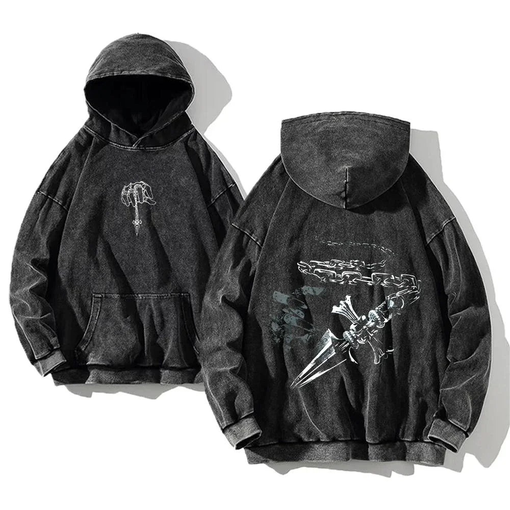 Hunter x Hunter Vintage Washed Manga Hoodie | Fleece Pullover
