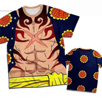 Luffy One Piece 3D Printed Kids T-Shirt | Polyester