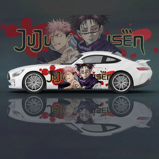 Yuji Itadori Anime Car Decal Sticker 2pc universal PVC gloss full body vehicle decoration