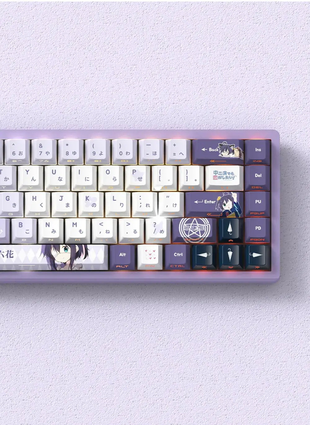 Miyu 129-Key OEM PBT Translucent Keycaps side-engraved 5-side thermal sublimation custom mechanical keyboard