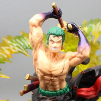 Roronoa Zoro PVC Figure 30cm With Light Bandai One Piece luminous standing model Christmas gift