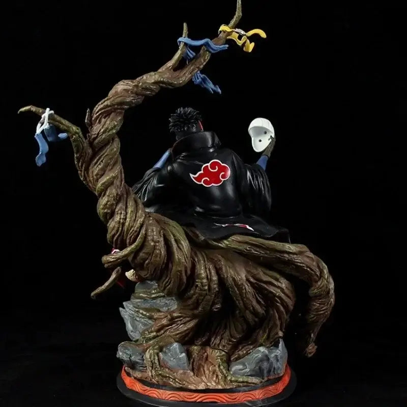 A 32cm Akatsuki Tobi Uchiha Obito Naruto PVC model, a desktop ornament and holiday gift toy for kids.