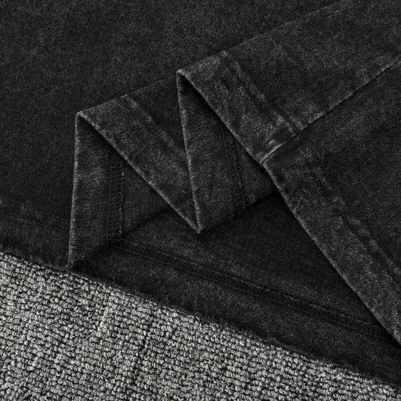 Close-up of Hunter x Hunter Gon Freecss Print T-Shirt graphic washed cotton fabric detail