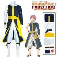 Natsu Dragneel 100 Years Quest Cosplay Costume wig scarf sticker Salamander Halloween unisex