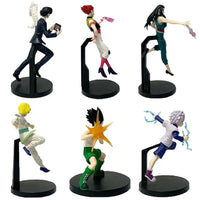 High-quality Hunter x Hunter Anime Figures featuring Gon Freecss, Killua Zoldyck, and Kurapika in dynamic action poses for adult room decor.