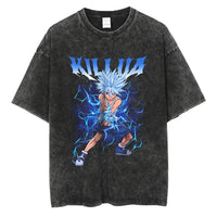 Hunter x Hunter Gon Freecss Print T-Shirt oversized Harajuku washed cotton anime tee men women