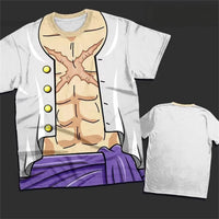 Luffy One Piece 3D Printed Kids T-Shirt | Polyester