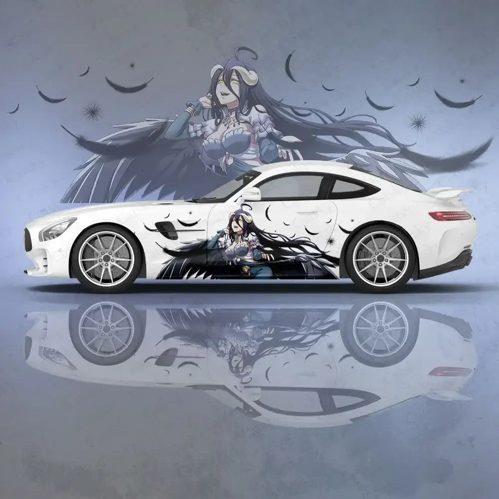 Albedo Anime Vinyl Car Decal Side Graphic Wrap UV fade-resistant custom door waist line sticker