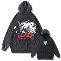 One Piece Vintage Washed Oversized Hoodie | Cotton Streetwear