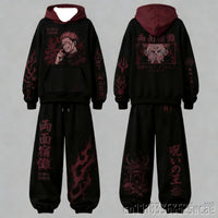 Jujutsu Kaisen Family Hoodie Pants Set | Adult & Kids