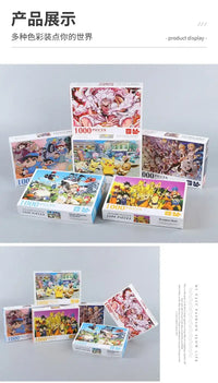 Japanese Anime Puzzle 1000 piece stress relief toy for adults and kids featuring vibrant anime-inspired artwork