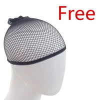 Natsu Dragneel 100 Years Quest Cosplay Costume wig cap displayed on a mannequin head with 'Free' text.