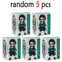 Demon Slayer Tanjiro Nezuko Blind Box PVC Figure Bandai 10cm statue ornament birthday Christmas gift
