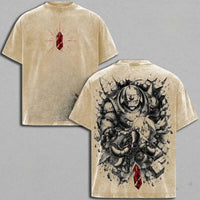 Edward and Alphonse Elric T-Shirt featuring a striking design of the brothers with a red gem.