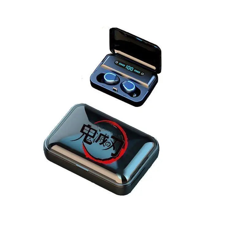 Demon Slayer Tanjiro Nezuko Bluetooth Anime Headset wireless charging sports fitness earbuds
