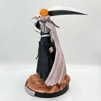 A detailed 32cm Bleach Anime Figure GK model featuring Kurosaki Ichigo in battle pose, available with Ulquiorra Cifer and Toshiro Hitsugaya variants.