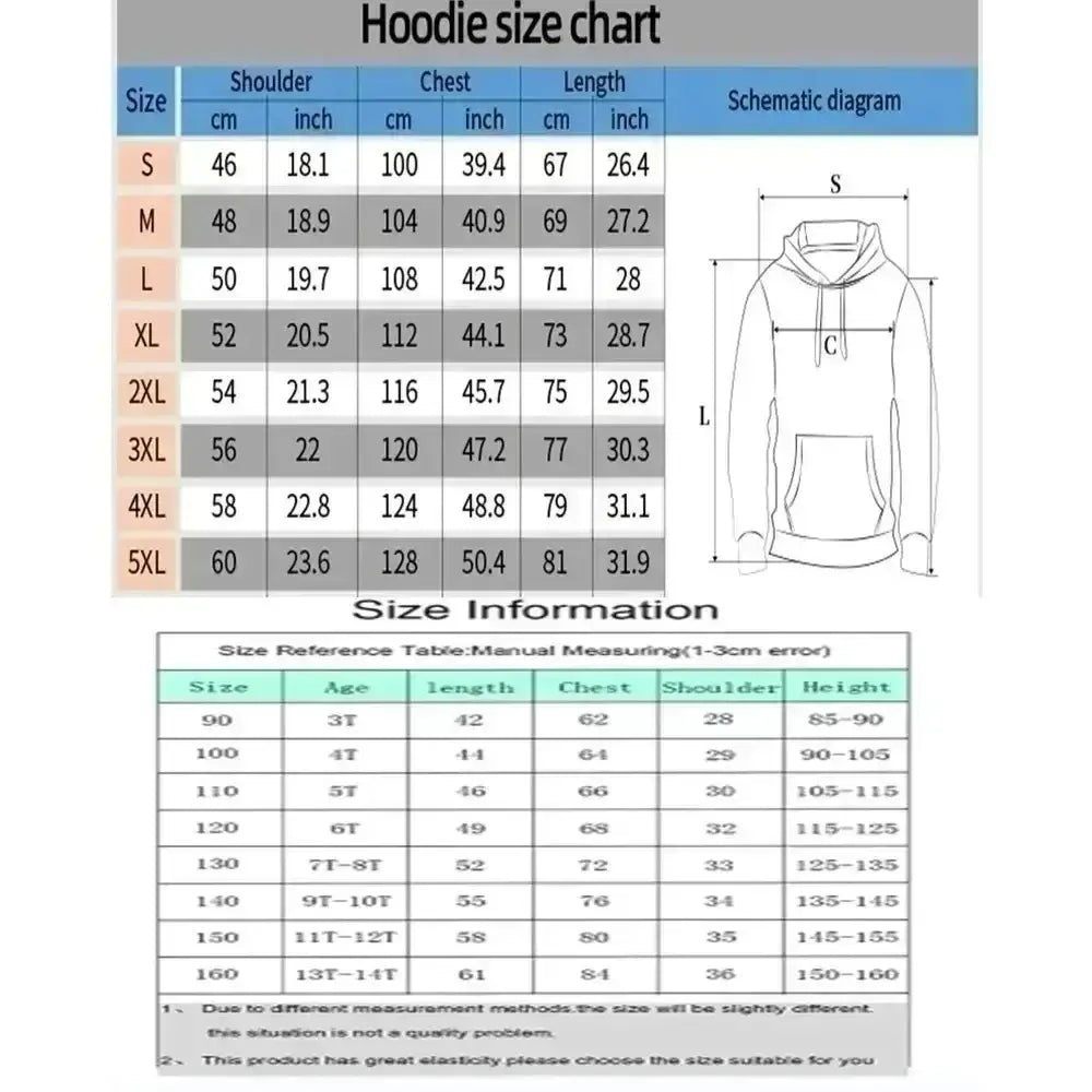 Demon Slayer Parent-Child Cotton Hoodie featuring an anime character design on the back in an oversized fit.