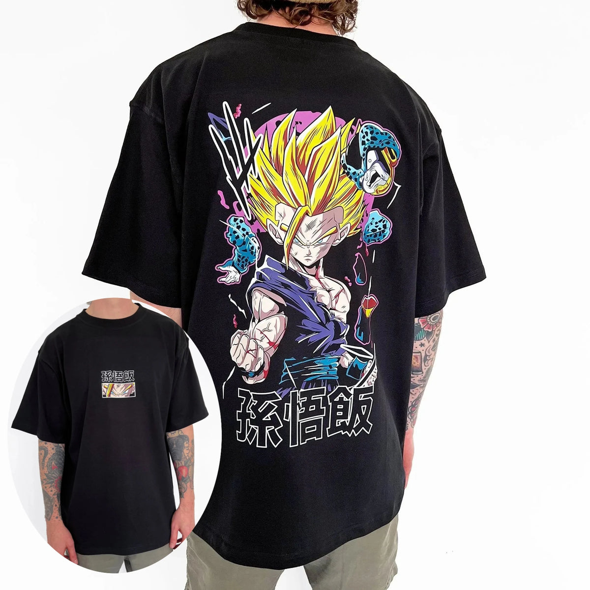 Dragon Ball Son Goku Oversized Retro Graphic T-Shirt flat lay 2026 oversized retro cotton unisex