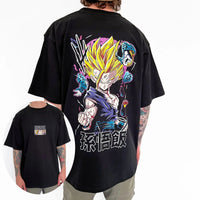 Dragon Ball Son Goku Oversized Retro Graphic T-Shirt flat lay 2026 oversized retro cotton unisex
