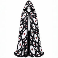 Yhwach BLEACH TYBW Cosplay Cloak featuring a unique design with a hood and eye patterns, perfect for cosplay events.