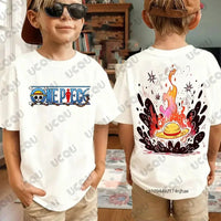 One Piece Anime Luffy T-Shirt Kids Adult Cosplay short sleeve cotton summer tee unisex