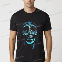 A vintage black Solo Leveling Anime T-Shirt featuring a funny Sung Jinwoo graphic print, available in sizes S to 4XL for men and women.