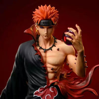Naruto Pain PVC Statue Figurine displayed on anime shelf collectible Akatsuki model 23CM