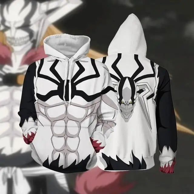 Bleach Anime 3D Print Cosplay Hoodie Harajuku Y2K tracksuit pullover long sleeve men women