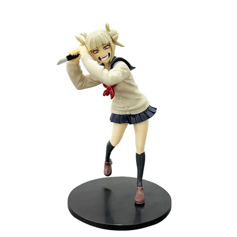 A highly detailed 18cm My Hero Academia Anime Figure made of PVC, featuring action poses of All Might, Deku, and Bakugo for collectors.