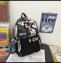 One Piece Luffy Anime Backpack school laptop travel bag men women bold print gift
